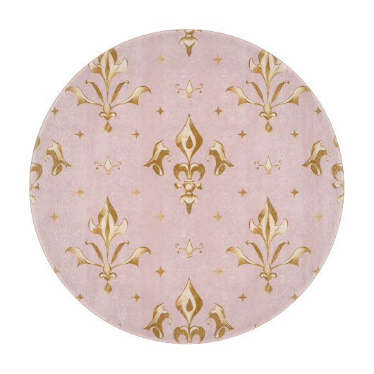 Royal Bloom Round Onderzetter Snijplank (Voorkant)