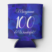 Royal Blue 100 en Wonderful Birthday Party Blikjeskoeler (Voorkant)