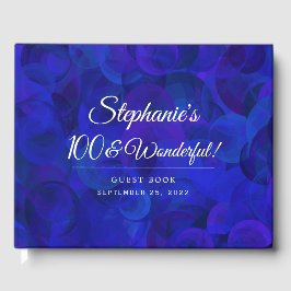 Royal Blue 100 en Wonderful Birthday Party Gastenboek