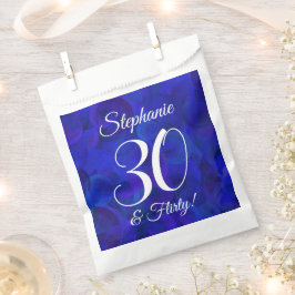 Royal Blue 30 en Flirty Birthday Party Bedankzakje