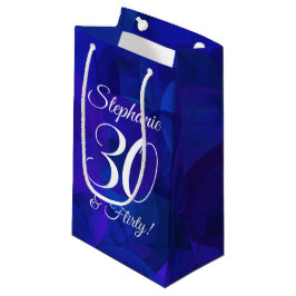 Royal Blue 30 en Flirty Birthday Party Klein Cadeauzakje