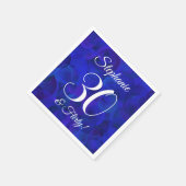 Royal Blue 30 en Flirty Birthday Party Servet (Hoek)