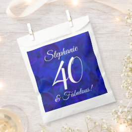 Royal Blue 40 en Fabulous Birthday Party Bedankzakje