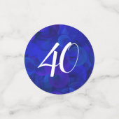 Royal Blue 40 en Fabulous Birthday Party Confetti (Kleine voorkant)