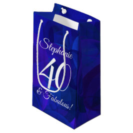 Royal Blue 40 en Fabulous Birthday Party Klein Cadeauzakje