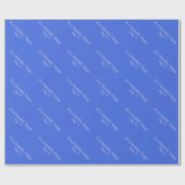 Royal Blue 4169E1 - Aangepast bericht of leeg Cadeaupapier (Vlak)