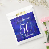 Royal Blue 50 en Fabulous Birthday Party Bedankzakje (Gezegeld)