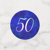 Royal Blue 50 en Fabulous Birthday Party Confetti (Kleine voorkant)