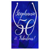 Royal Blue 50 en Fabulous Birthday Party Klein Cadeauzakje (Achterkant)