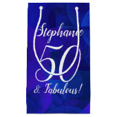 Royal Blue 50 en Fabulous Birthday Party Klein Cadeauzakje (Voorkant)