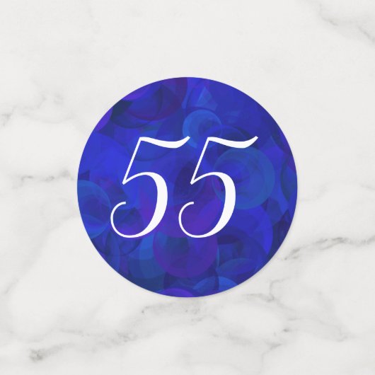 Royal Blue 55 en de Partij voor pensionering in ru Confetti