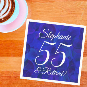 Royal Blue 55 en pensionering Servet