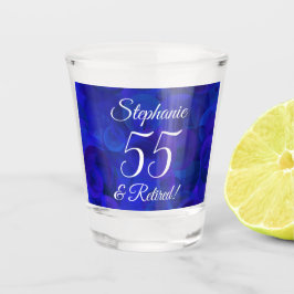 Royal Blue 55 en pensionering Shot Glas