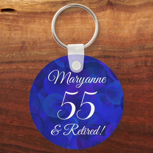 Royal Blue 55 & Gepensioneerd Sleutelhanger (Voorkant)