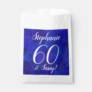 Royal Blue 60 en Sassy Birthday Party Bedankzakje