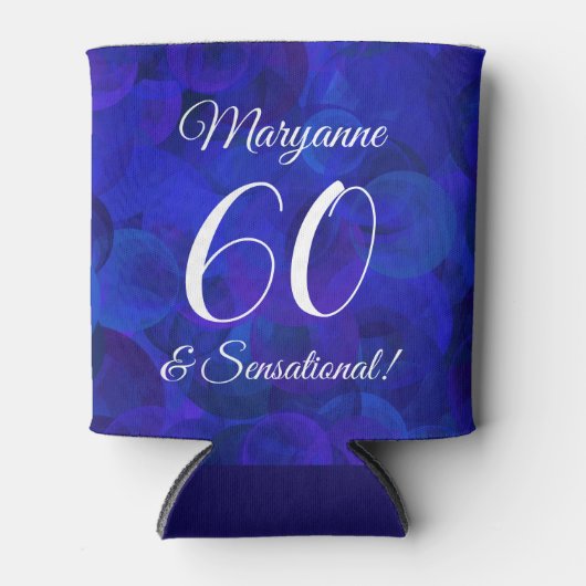 Royal Blue 60 en Sensational Birthday Party Blikjeskoeler (Voorkant)