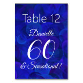 Royal Blue 60 en Sensational Birthday Party Kaart (Achterkant)