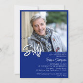 Royal Blue 60e verjaardag foto Kaart (Voorkant)