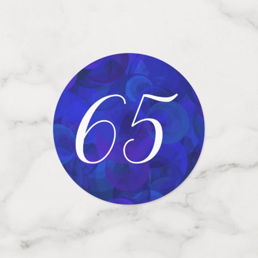 Royal Blue 65 en de Partij voor pensionering in ru Confetti (Kleine voorkant)