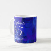 Royal Blue 65 en pensionering Koffiemok (Voorkant links)