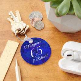 Royal Blue 65 & Gepensioneerd Sleutelhanger