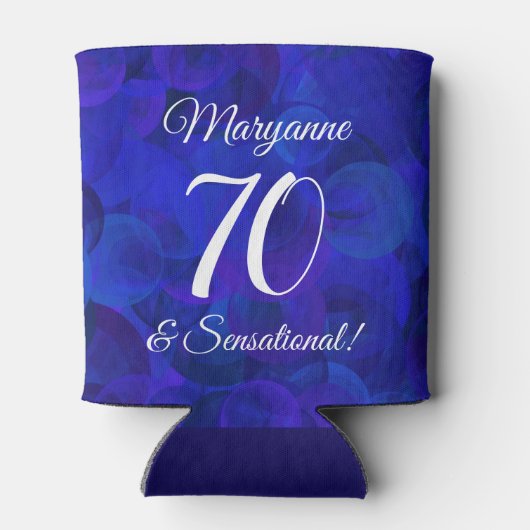 Royal Blue 70 en Sensational Birthday Party Blikjeskoeler (Achterkant)