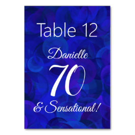 Royal Blue 70 en Sensational Birthday Party Kaart
