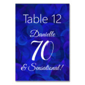 Royal Blue 70 en Sensational Birthday Party Kaart (Achterkant)