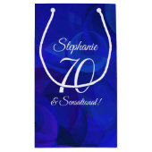 Royal Blue 70 en Sensational Birthday Party Klein Cadeauzakje (Achterkant)