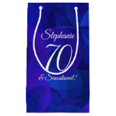 Royal Blue 70 en Sensational Birthday Party Klein Cadeauzakje (Voorkant)