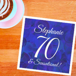 Royal Blue 70 en Sensational Birthday Party Servet