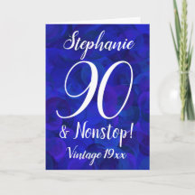 Royal Blue 90 en Nonstop Gepersonaliseerd Birthday