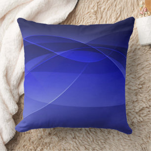 Royal Blue Abstract Modern Achtergrondontwerp Kussen