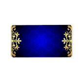Royal Blue adresetiketten Etiket (Voorkant)