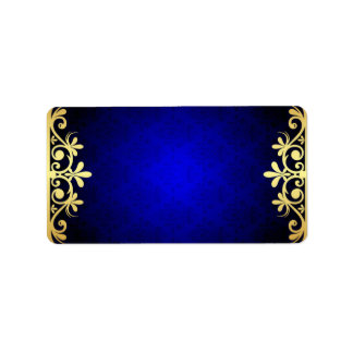 Royal Blue adresetiketten Etiket