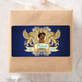 Royal Blue African Prince-Mini Champagne Labels (Insitu)