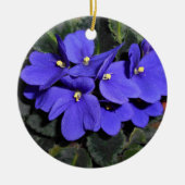 Royal Blue African Violet Keramisch Ornament (Voorkant)