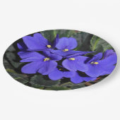 Royal Blue African Violet Papieren Bordje (Gekanteld)