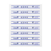 Royal blue Afstuderen 2018, mortar, Monogram (Vel)