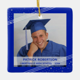 Royal Blue Afstuderen Foto Modern Keepomwille Keramisch Ornament