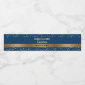 Royal Blue Afstuderen gepersonaliseerde klasse van Waterfles Etiket (Enkel label)