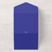 Royal Blue All-in-One Uitnodiging | Bold Summer Lo (Buitenkant)