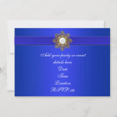 Royal Blue All Occasion Party Kaart (Achterkant)