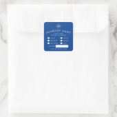 Royal Blue Allergie Alert Bakkerij Cake  Sticker (Tas)