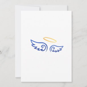 Royal Blue Angel vleugels met Halo