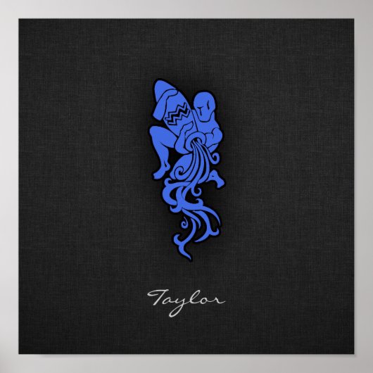 Royal Blue Aquarius Poster (Voorkant)