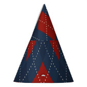 Royal Blue Argyle kerstpatroon Feesthoedjes (Links)