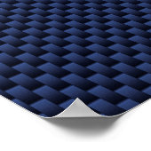 Royal Blue Automotive Carbon Fiber Weave Print (Hoek)