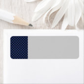 Royal Blue Automotive Carbon Fiber Weave Print Etiket (Insitu)