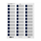 Royal Blue Automotive Carbon Fiber Weave Print Etiket (Full Sheet)